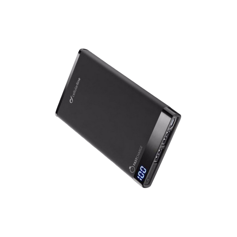 Пауэрбанк Cellularline USB C slim, Black