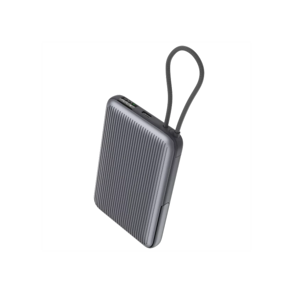 Пауэрбанк Proove Moon Rock 22.5W, Gray, With Integrated Charging Cable Type-C