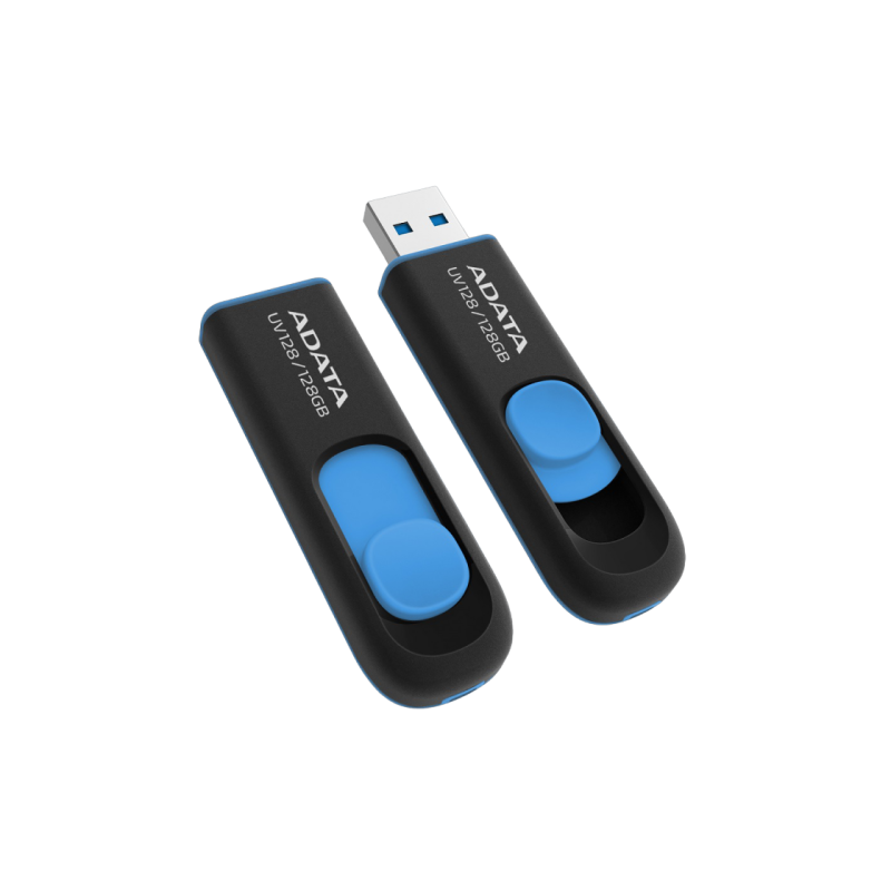 USB-накопитель 128GB ADATA UV128, Black-Blue