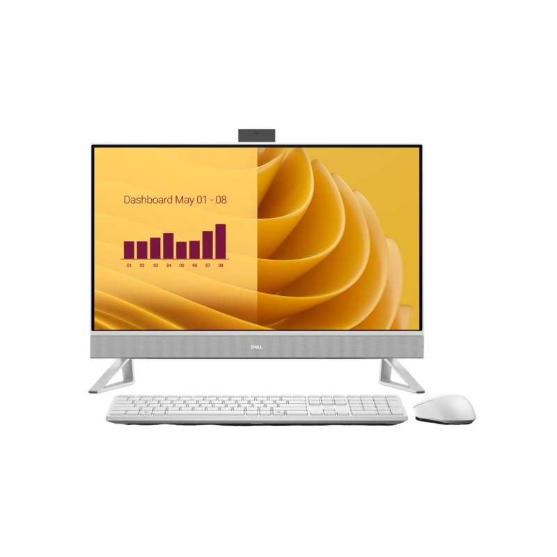 Dell AIO EC27250 White (27" FHD WVA, Core Ultra 7 150U 1.8-5.4GHz, 32GB, 2TB SSD, Wireless KB&MS, Win 11 