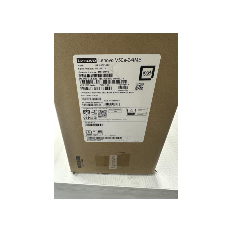 Уценка B Lenovo AIO V50a 24IMB Black (23.8" FHD IPS Intel Core i3-10100T 3.0-3.8GHz, 8GB, 256GB, No OS