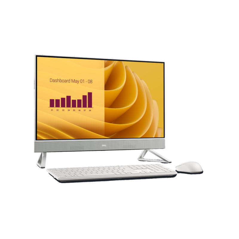 Dell AIO EC27250 White (27" FHD WVA, Core Ultra 7 150U 1.8-5.4GHz, 32GB, 2TB SSD, Wireless KB&MS, Win 11