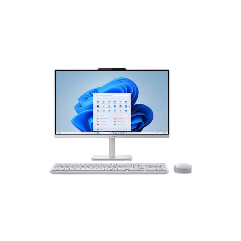 Lenovo AIO A100 Cloud Grey (23,8" FHD IPS Intel N100 0.7-3.4GHz, 8GB, 256GB, wireless KB&MS, No OS
