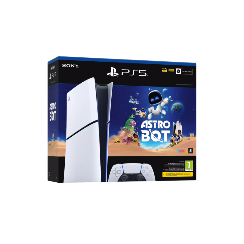 Комплект SONY PlayStation 5 Slim Digital Edition + Astro Bot 1 ТБ — белый
