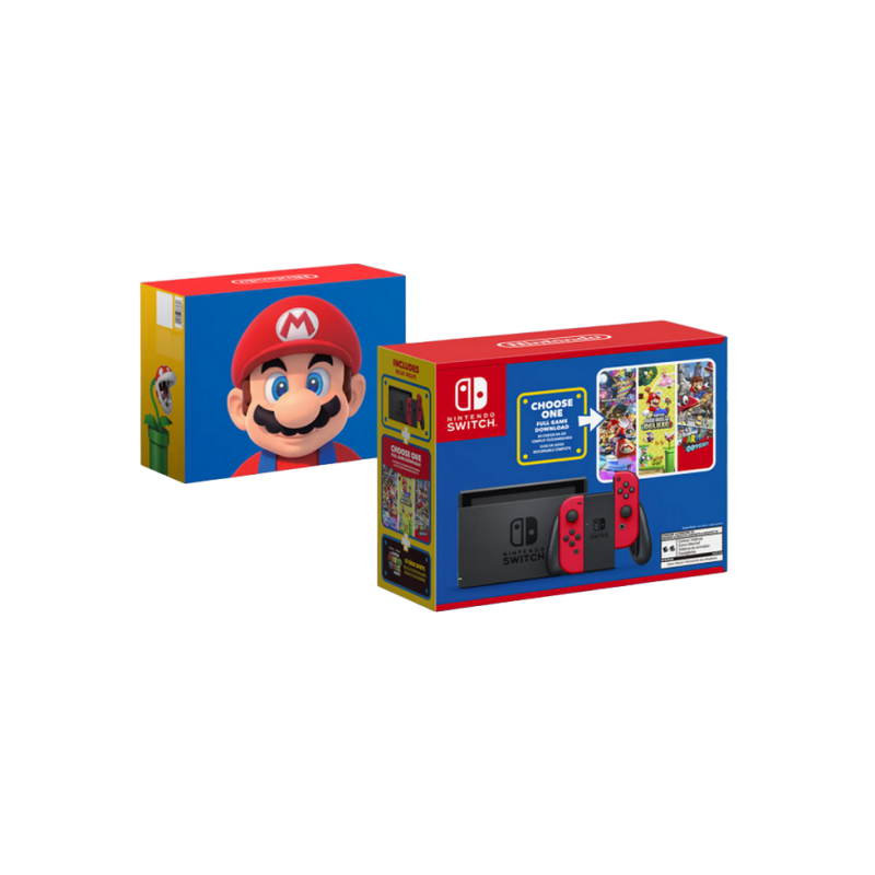 Nintendo Switch V1,1 Red Mario Day Bundle
