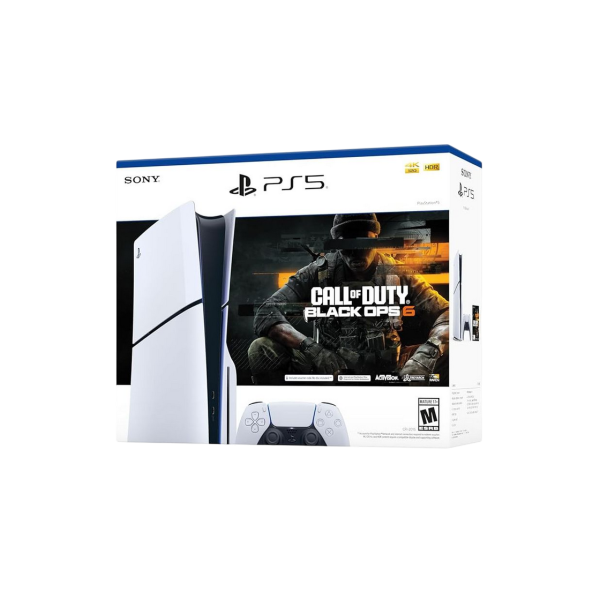 Комплект SONY PlayStation 5 Slim Disc Edition + Call of Duty Black Ops 6, 1 ТБ — белый