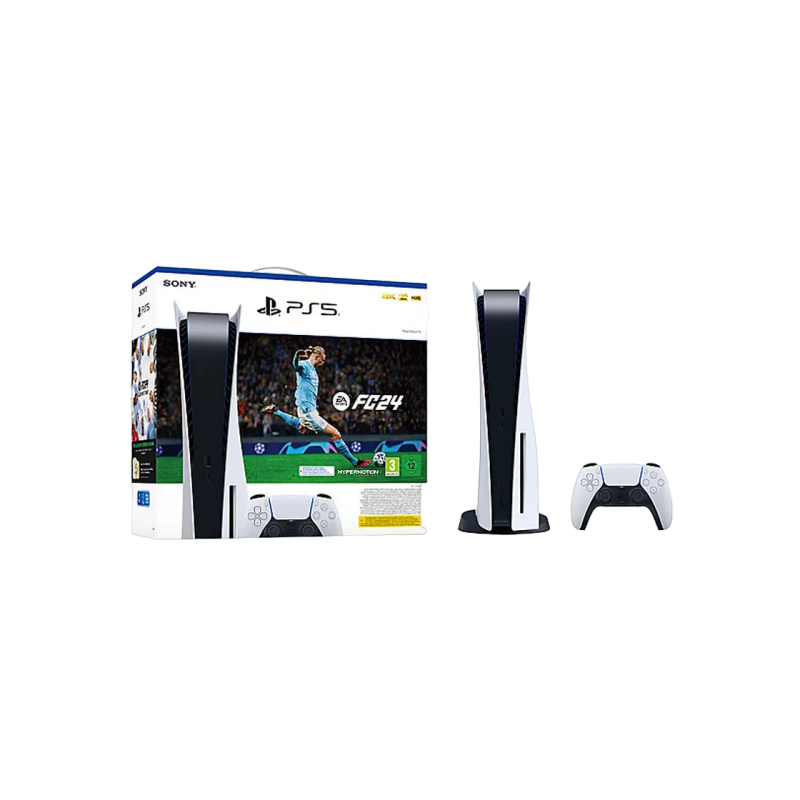 Sony PlayStation 5 Disc Edition, EA Sports FC24, White