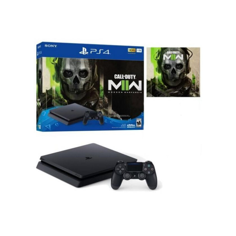Sony PlayStation 4 Slim, Call of Duty MWII, Black, PS4