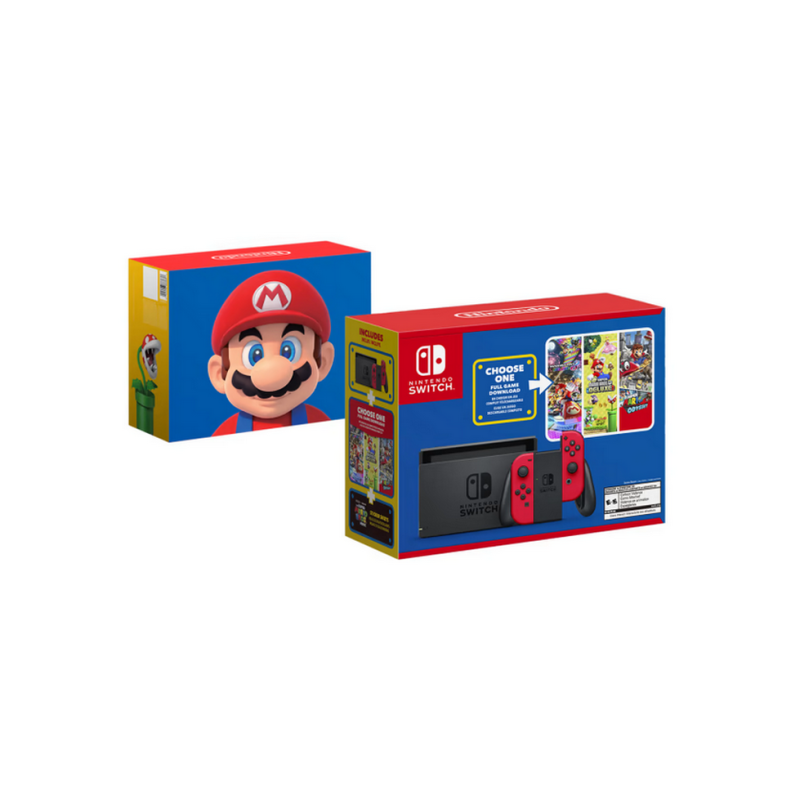 Nintendo Switch V1,1 Red Mario Day Bundle