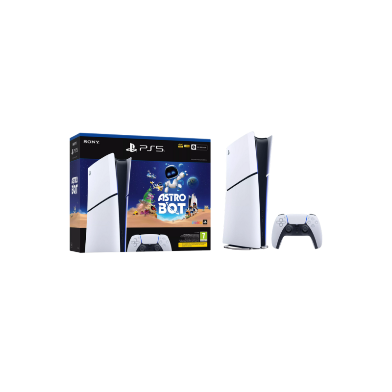 Комплект SONY PlayStation 5 Slim Digital Edition + Astro Bot 1 ТБ — белый