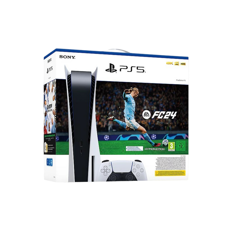 Sony PlayStation 5 Disc Edition, EA Sports FC24, White