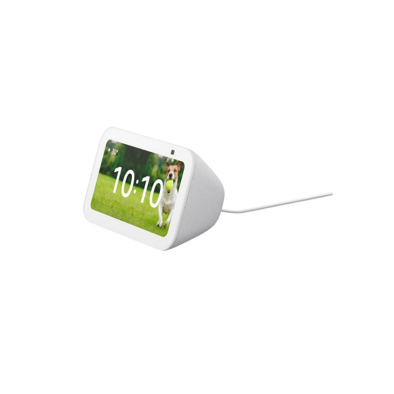 Amazon Echo Show 5 (3rd Gen) Smart Display and Alarm Clock, Glacier White