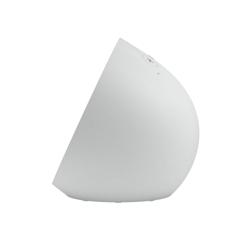 Amazon Echo Spot Smart Alarm Clock with Alexa (2024), Glacier White