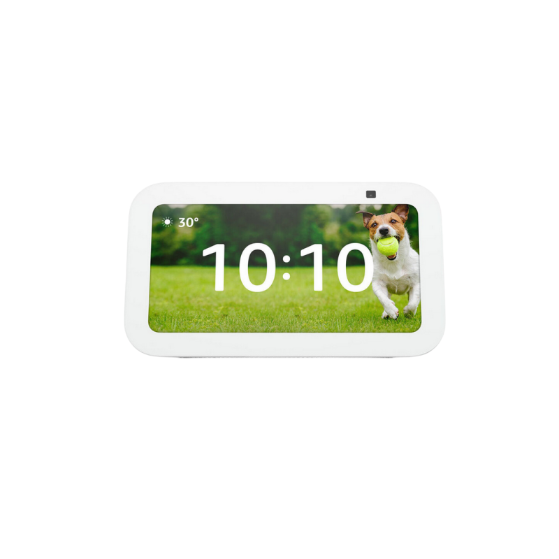 Amazon Echo Show 5 (3rd Gen) Smart Display and Alarm Clock, Glacier White