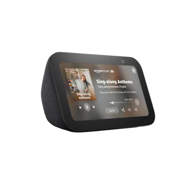 Amazon Echo Show 5 (3rd Gen) Smart Display and Alarm Clock, Charcoal