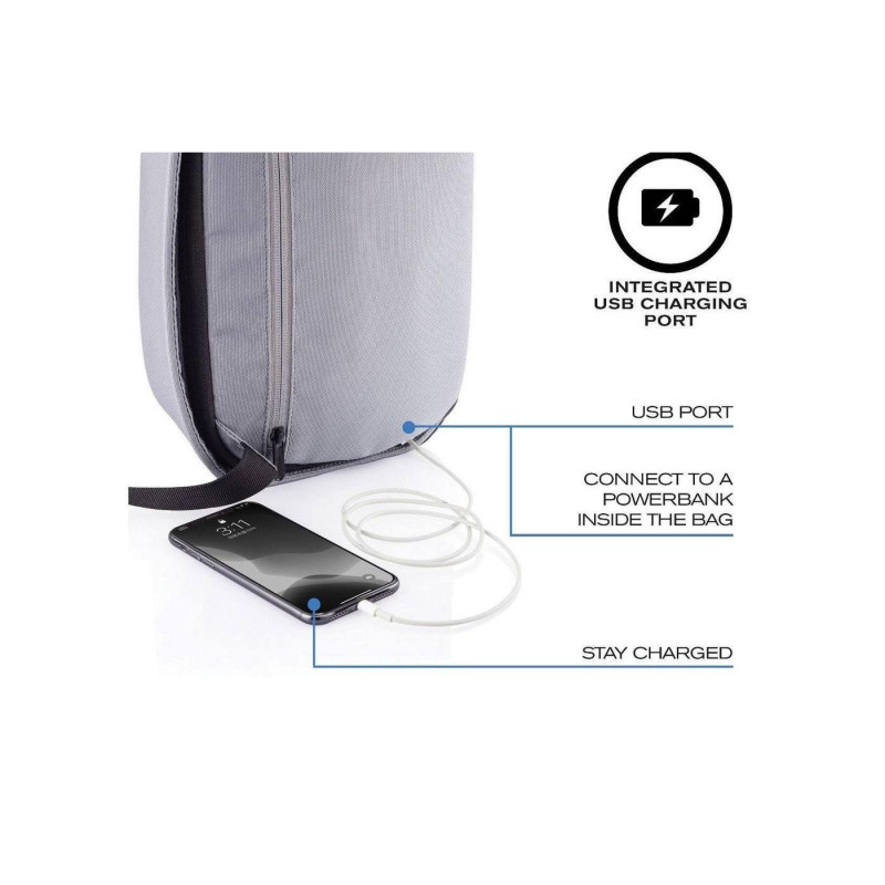 Сумка для планшета Bobby Sling, защита от кражи, P705.782 для планшета 9,7" и городских сумок, серая