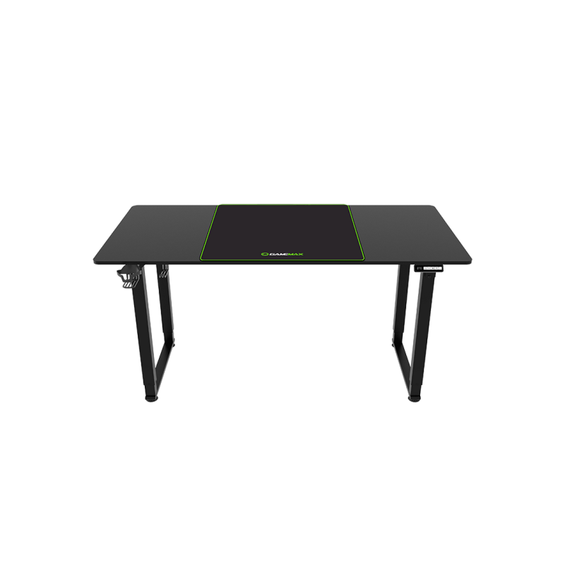 Игровой стол Gamemax D160-EC, 160 x 750 x (72–117) см, электрорегулировка высоты, подстаканник, держатель для гарнитуры, запираемый
