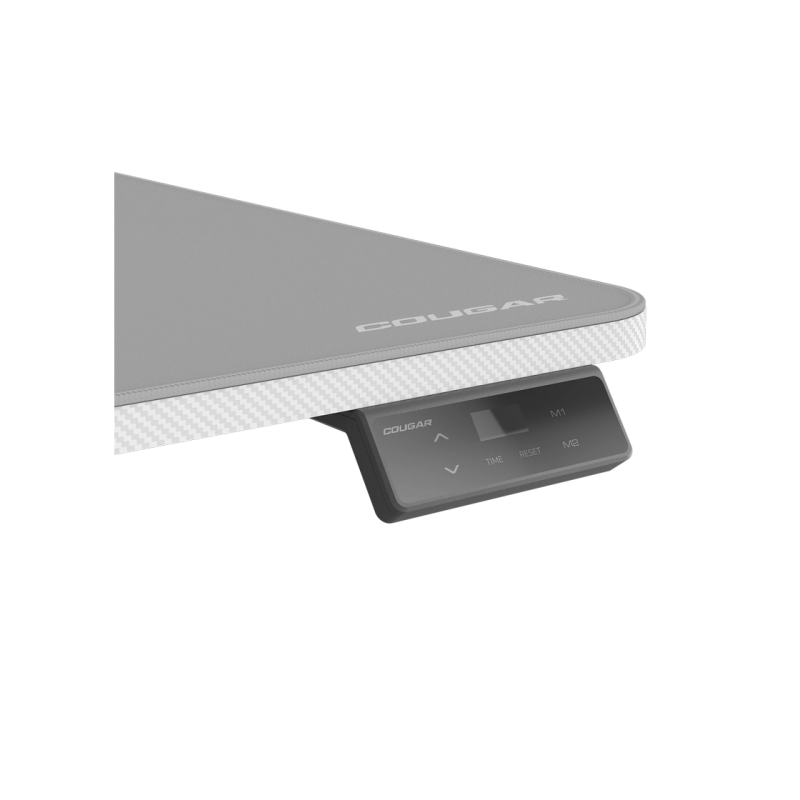 Gaming Electric Desk Cougar E-Star 140, Width 1400mm, Depth 600mm, Heigh 720-1170mm WHITE