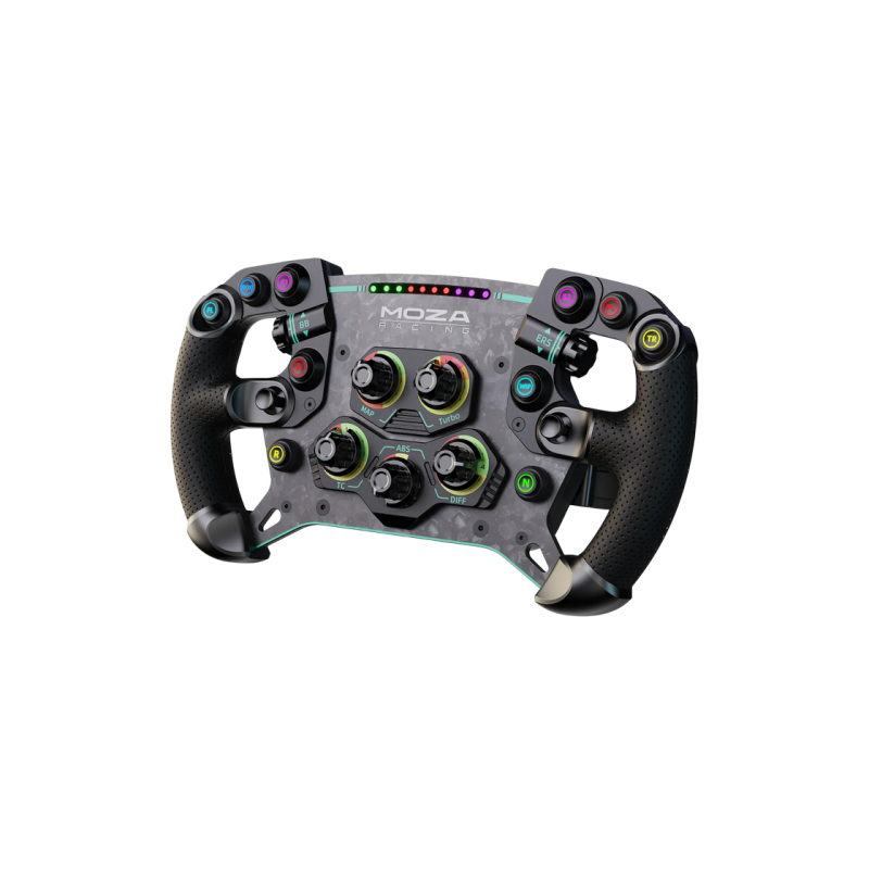 Wheel MOZA GS V2P GT, 300mm, 5mm-thick, Magnetic Shifter Paddles, Clutch Paddles, 10 buttons, Intelligent Telemetry