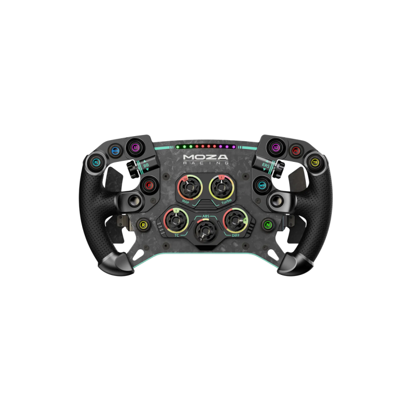 Wheel MOZA GS V2P GT, 300mm, 5mm-thick, Magnetic Shifter Paddles, Clutch Paddles, 10 buttons, Intelligent Telemetry