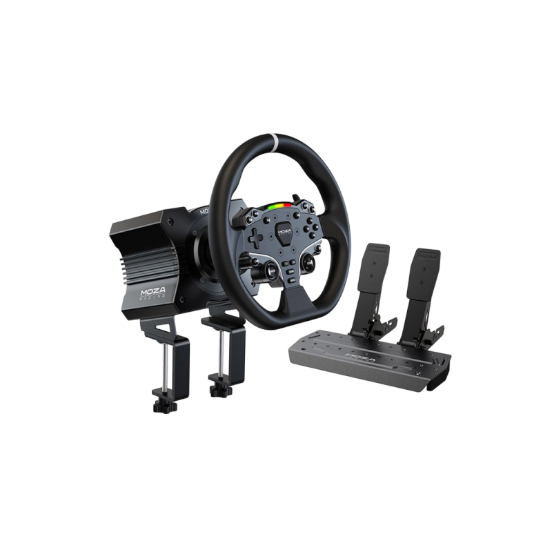 Руль MOZA R5 Racing, DD R5, 5,5 Нм, ES-руль, безграничное вращение, 280 мм, быстросъемный, 22 кнопки, SR-P