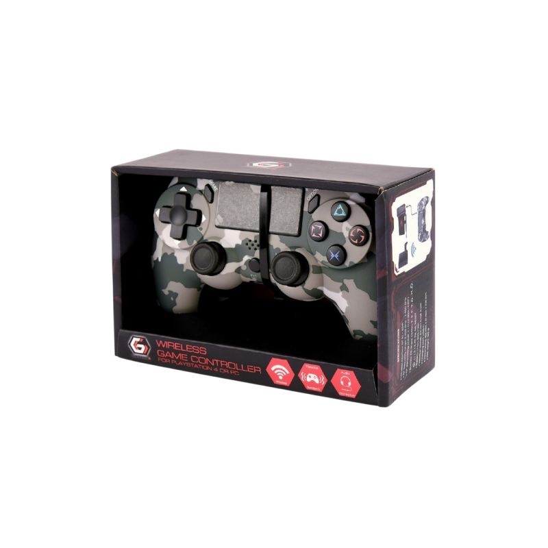 Беспроводной геймпад Gembird JPD-PS4BT-01-C для PS4 и ПК, 2 аналоговых джойстика, 4 кнопки действий, двойная вибрация, 3,5 мм,