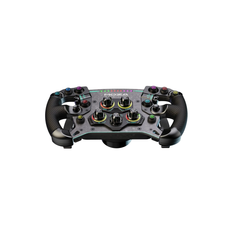 Wheel MOZA GS V2P GT, 300mm, 5mm-thick, Magnetic Shifter Paddles, Clutch Paddles, 10 buttons, Intelligent Telemetry