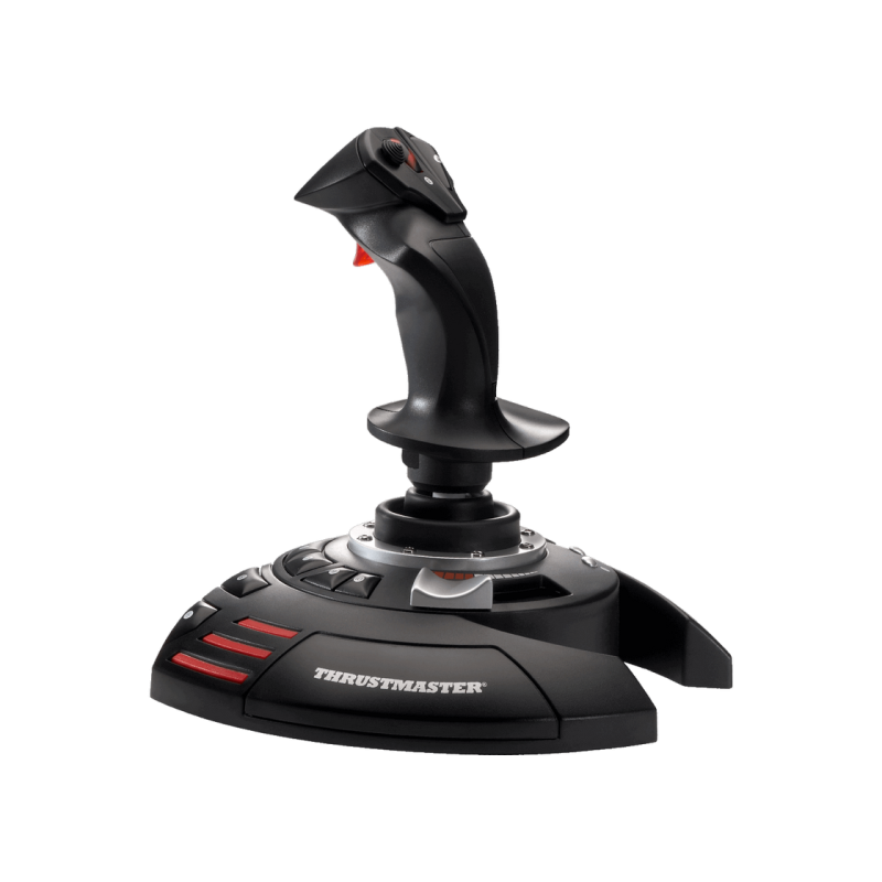 Джойстик Thrustmaster Flightstick X, 12 кнопок, 4 оси, поворотный руль направления, встроенный рычаг управления, кнопка PoV, режим скорострельного огня