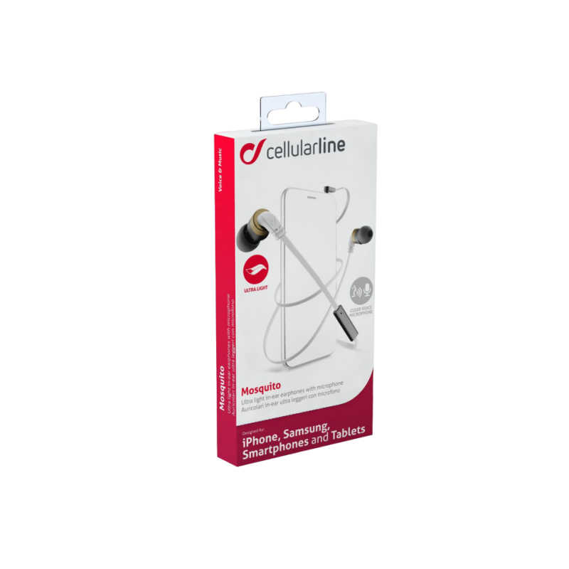 Наушники Cellular Audiopro Mosquito, White