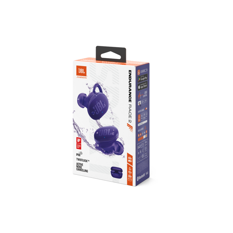 True Wireless JBL Endurance Race 2, Purple