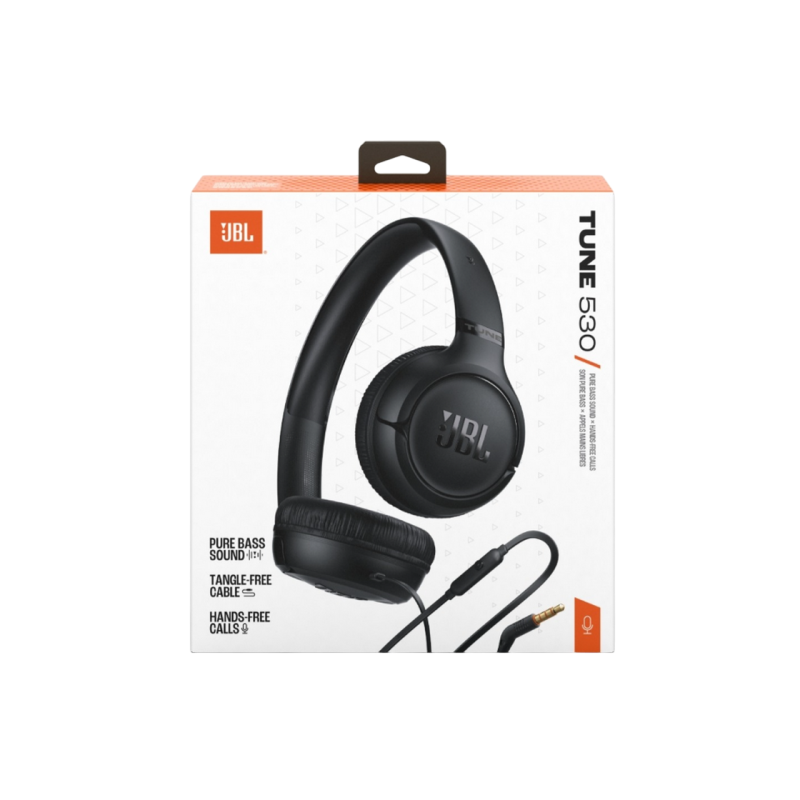 Headphones JBL T530 Black, On-ear