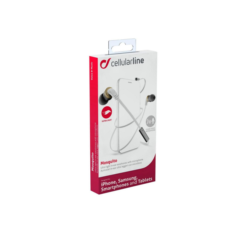 Наушники Cellular Audiopro Mosquito, White