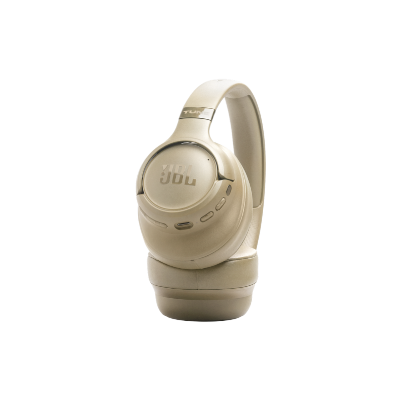 Headphones Bluetooth JBL T780NC, Beige, On-ear, Adaptive Noise Cancelling with Smart Ambient