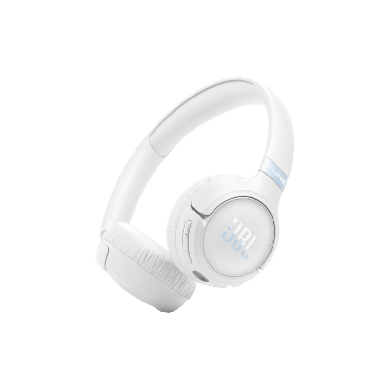 Headphones Bluetooth JBL T680NC, White, On-ear, Adaptive Noise Cancelling with Smart Ambient
