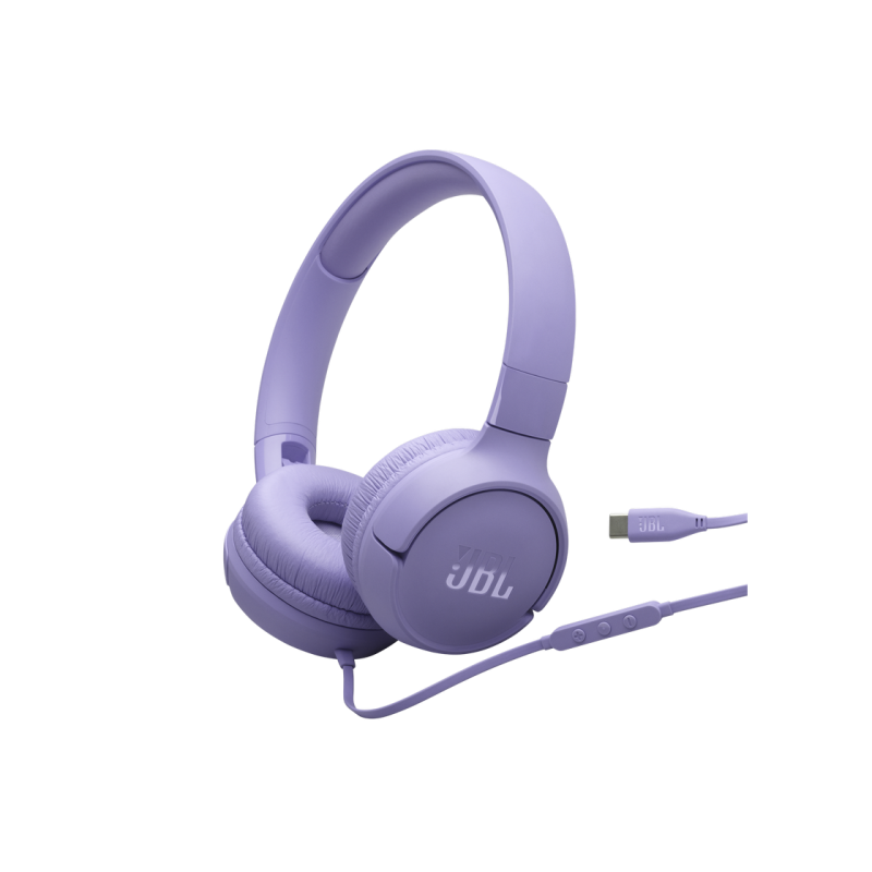 Headphones JBL T520C USB-C, Purple