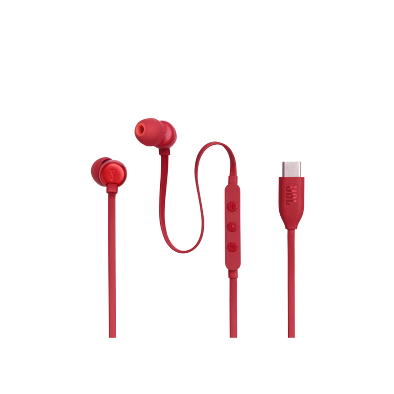 Наушники JBL T310C, Red