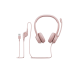 Гарнитура Logitech H390, микрофон, розовая, USB