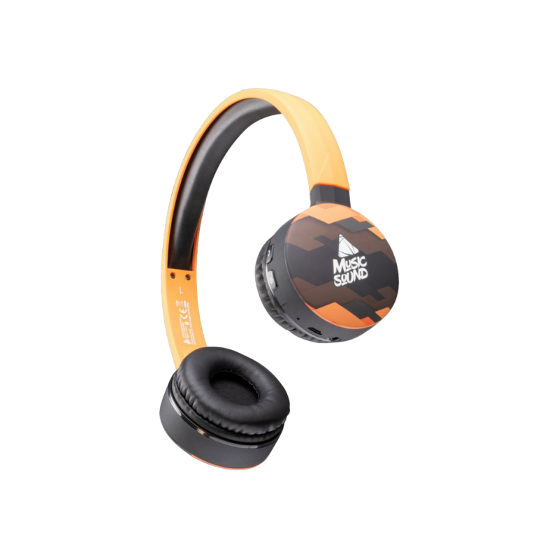 Наушники Cellular MUSICSOUND, Black/Orange