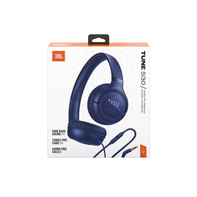 Headphones JBL T530 Blue, On-ear
