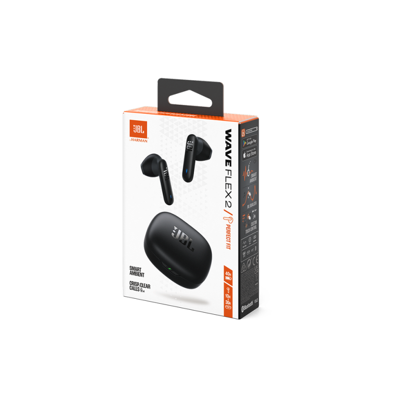 True Wireless JBL Wave Flex 2, Black, TWS Headset