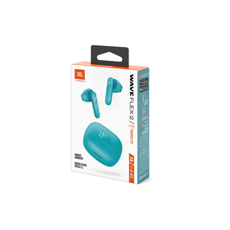 Беспроводная TWS-гарнитура JBL Wave Flex 2, синяя