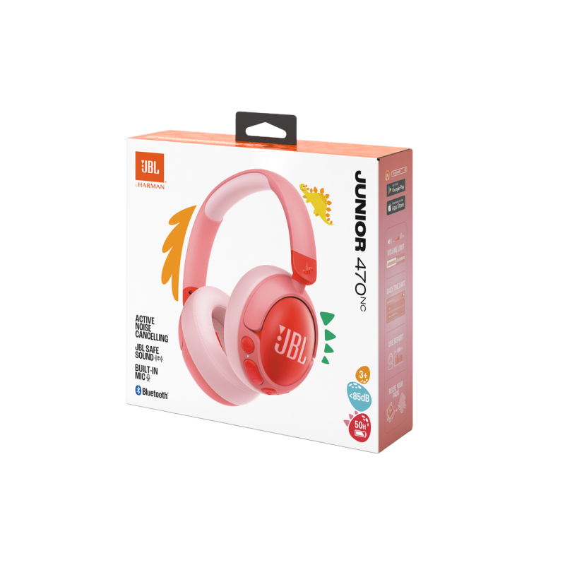 Наушники Bluetooth JBL JR470NC, детские, белые