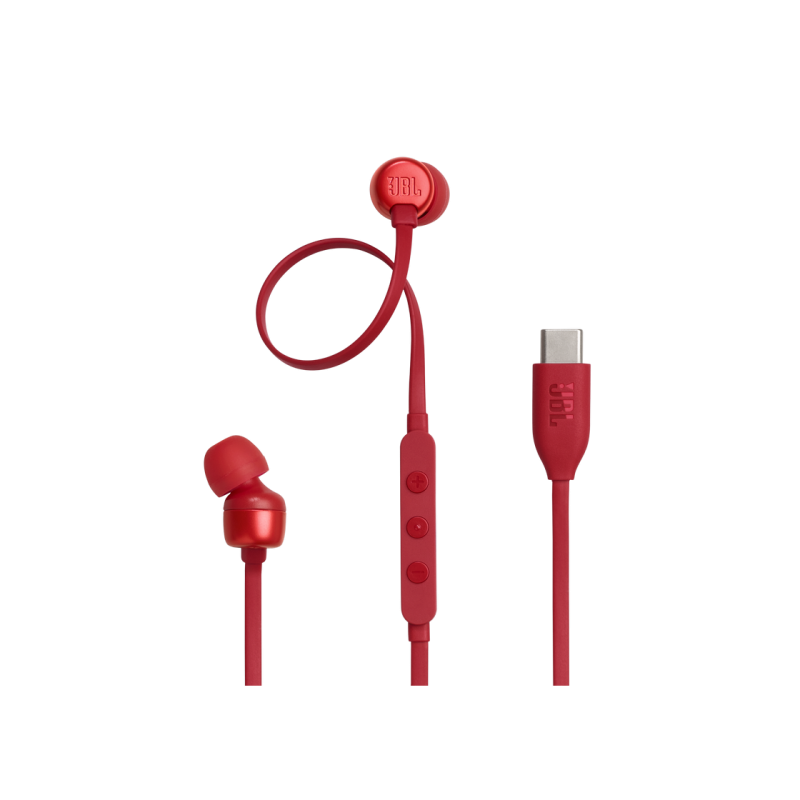 Наушники JBL T310C, Red