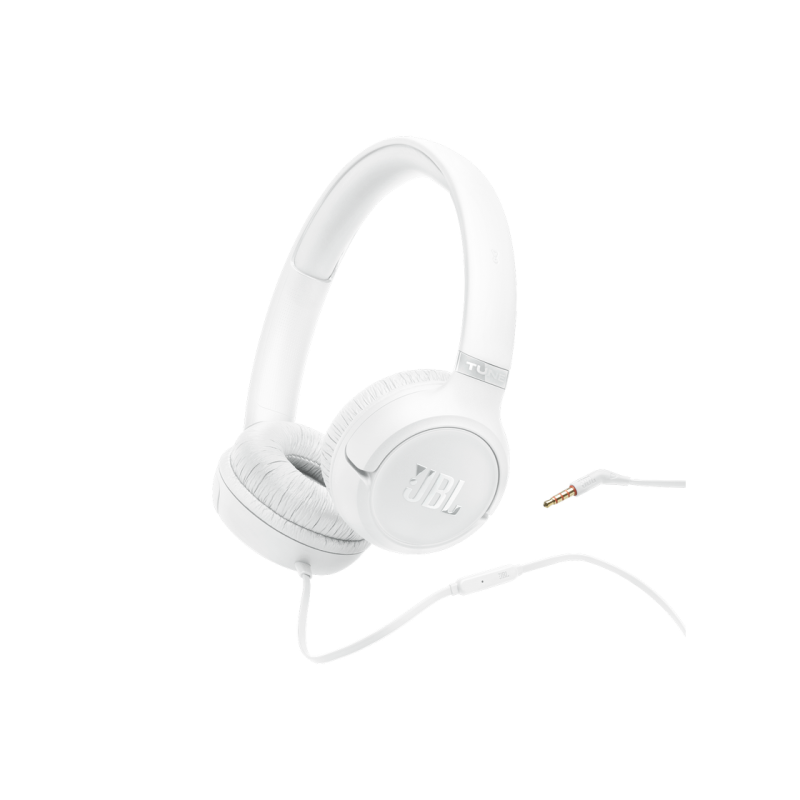 Headphones JBL T530 White, On-ear