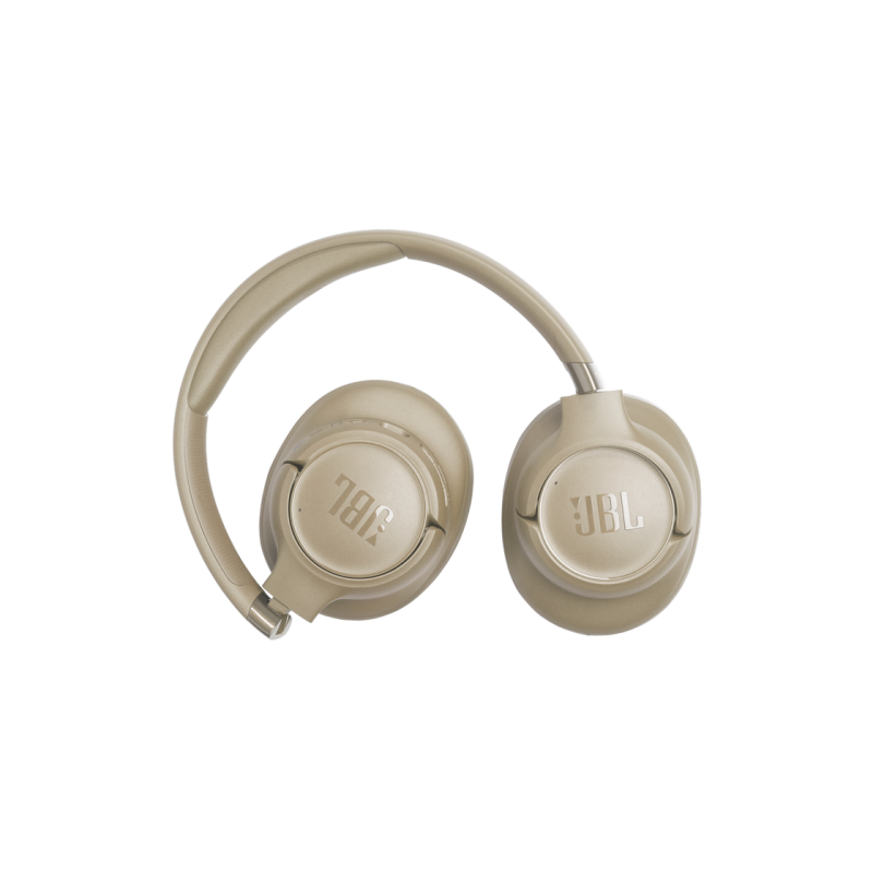 Headphones Bluetooth JBL T780NC, Beige, On-ear, Adaptive Noise Cancelling with Smart Ambient