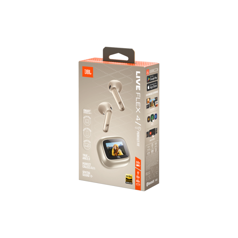 True Wireless JBL LIVE Flex 4, Champagne