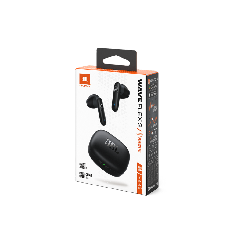 True Wireless JBL Wave Flex 2, Black, TWS Headset