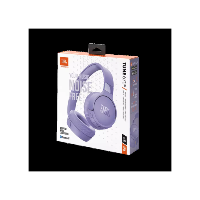 Casti JBL T670NC, Purple