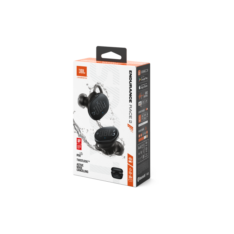 True Wireless JBL Endurance Race 2, Black