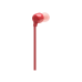 Earphones Bluetooth JBL T115BT, Coral Red.